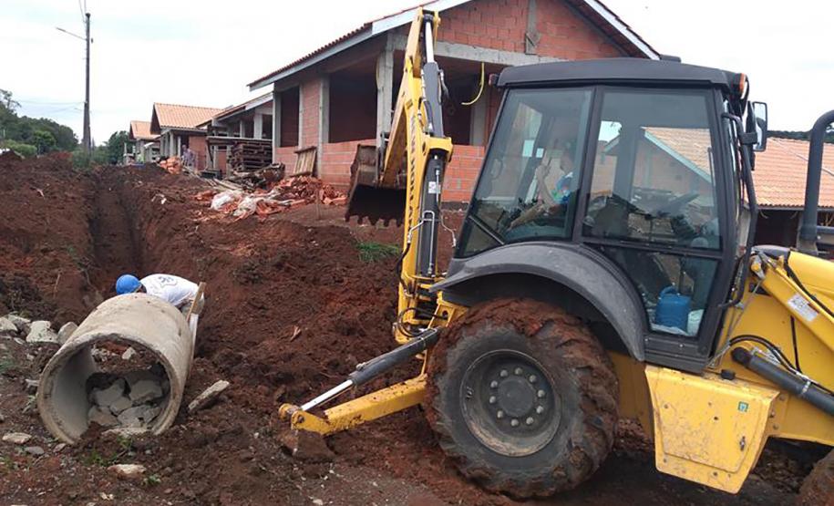 Casas em obra Cohapar Rebouças