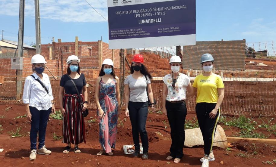 Construção de 28 casas populares chega a 20% em Lunardelli