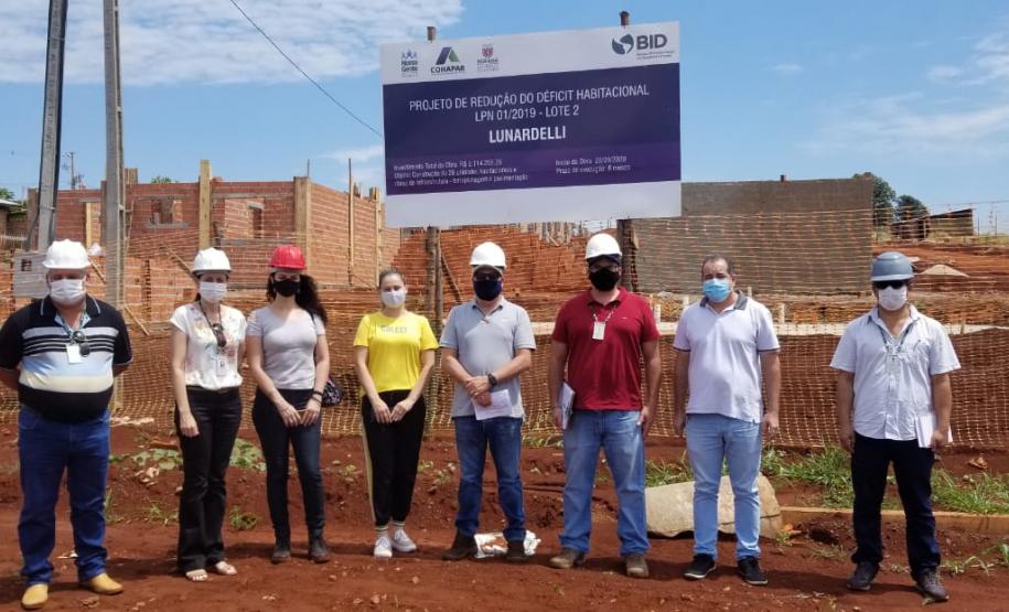 Construção de 28 casas populares chega a 20% em Lunardelli