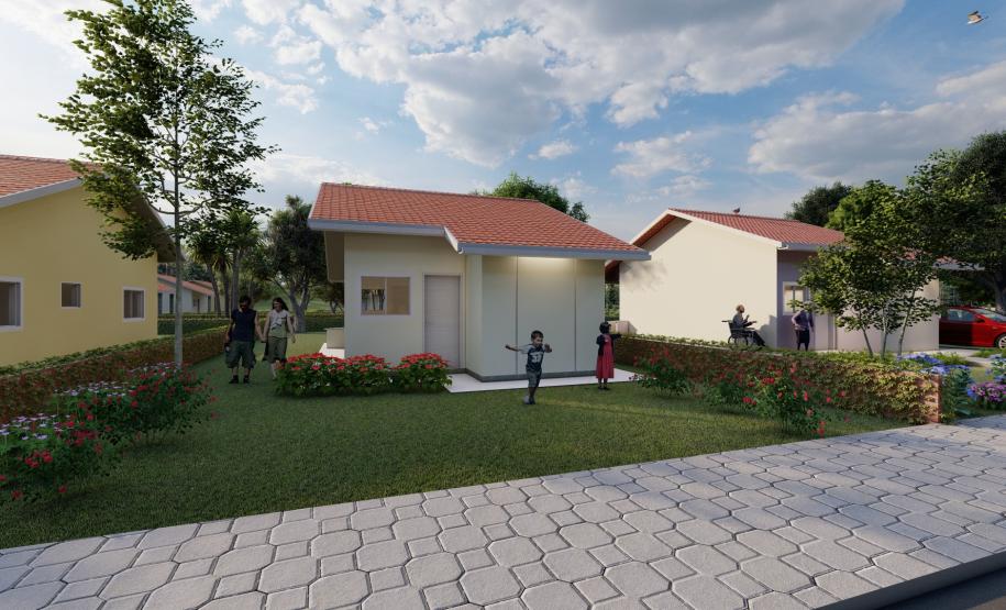 Começa a construção de casas populares no município de Curiúva