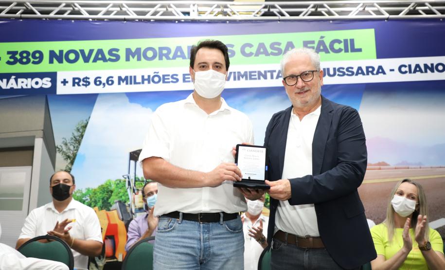Governador confirma pacote de investimentos para Cianorte com 389 moradias e equipamentos