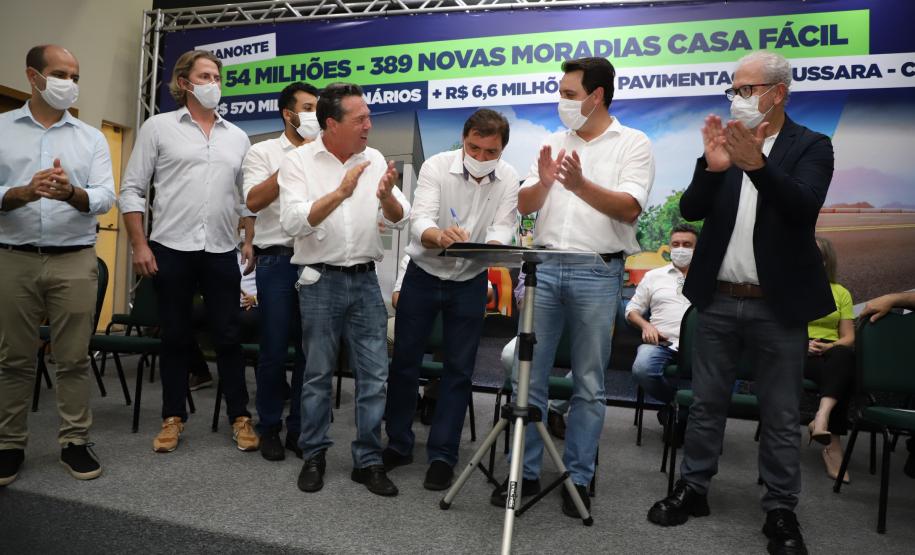 Governador confirma pacote de investimentos para Cianorte com 389 moradias e equipamentos