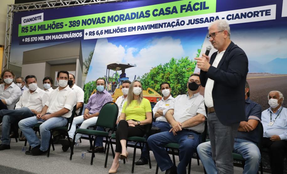 Governador confirma pacote de investimentos para Cianorte com 389 moradias e equipamentos