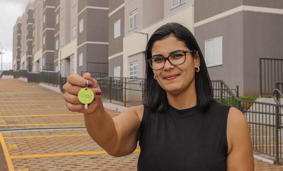 Londrina, 25 de fevereiro de 2023 - Entrega das chaves do Residencial Solar di Ravello, com familias contempladas pelo programa Casa Fácil.