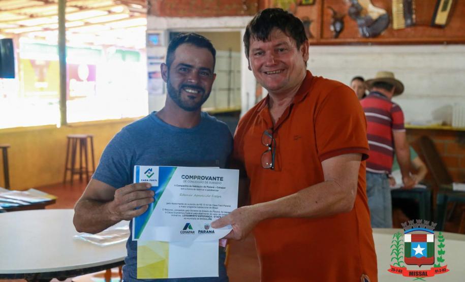 Por meio do Casa Fácil, 38 famílias de Missal conquistam a sonhada casa própria