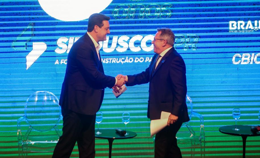 Governador ressalta parceria entre Estado e construção civil no desenvolvimento do Paraná