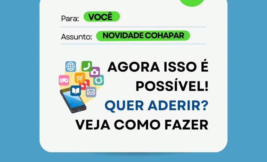 Cohapar lança opção para receber o boleto mensal da prestação por e-mail