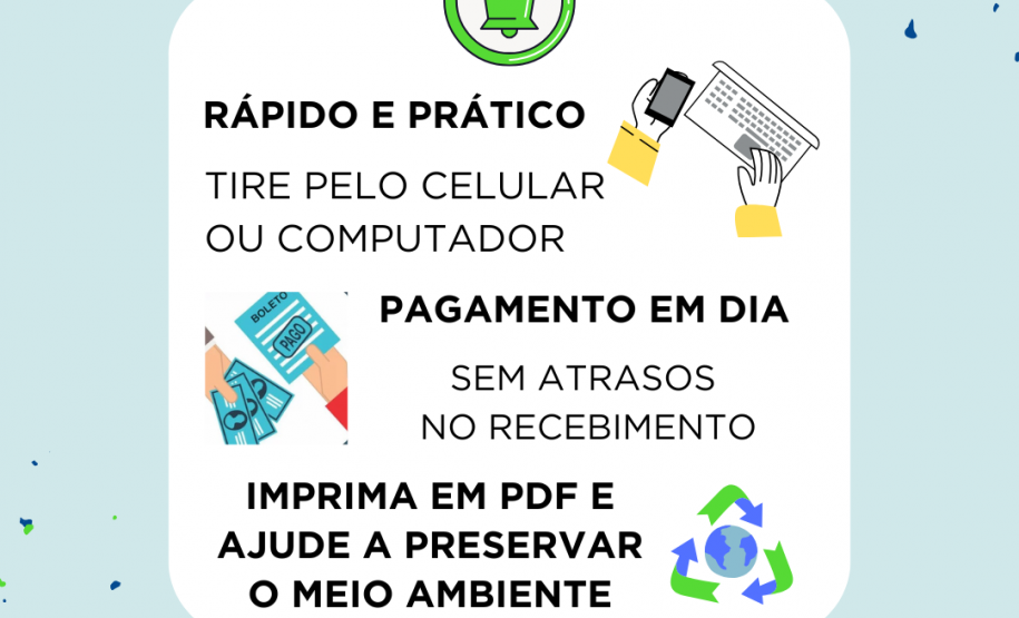 Site da Cohapar oferece opção para emitir o boleto mensal de forma imediata