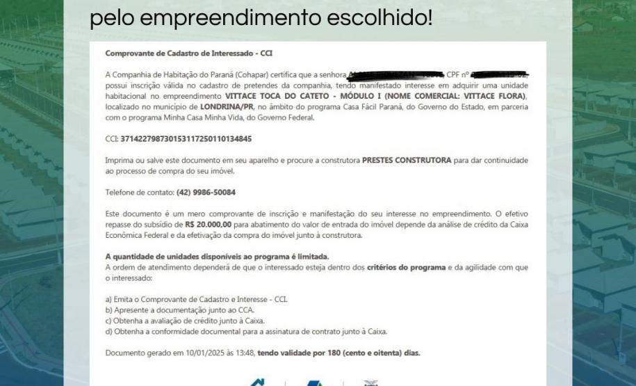 Casa Fácil Paraná: o sonho de ter um lar está a um cadastro de distância