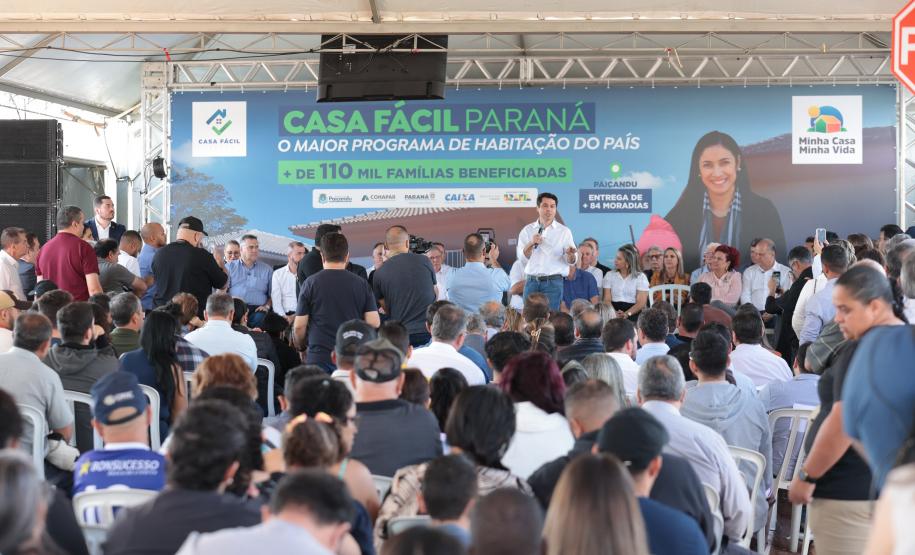 Casa Fácil: governador entrega residencial com 84 moradias em Paiçandu