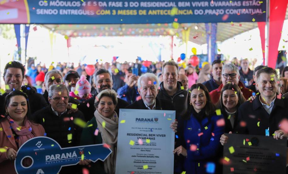 Erguido com apoio do Estado, bairro planejado de Ponta Grossa recebe 293 moradores