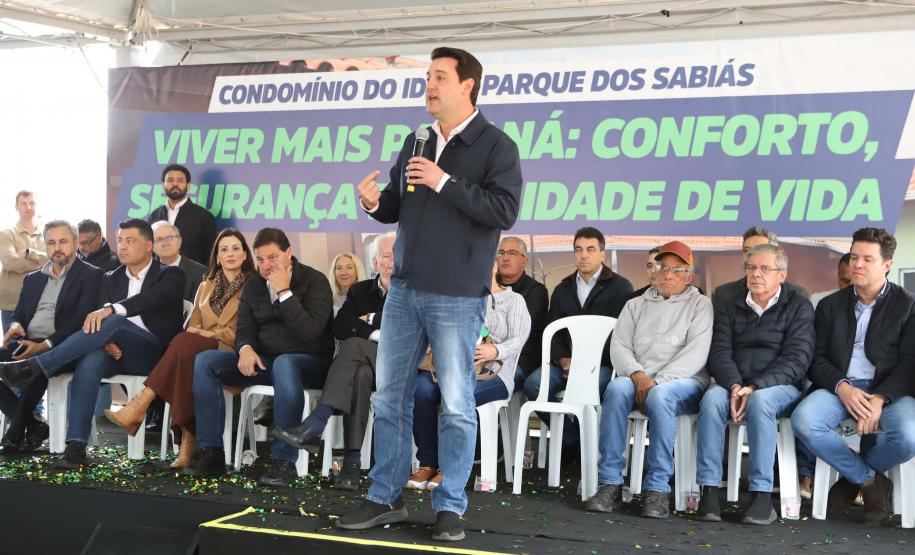 Governador entrega Condomínio do Idoso com 40 unidades e piscina térmica em Ponta Grossa