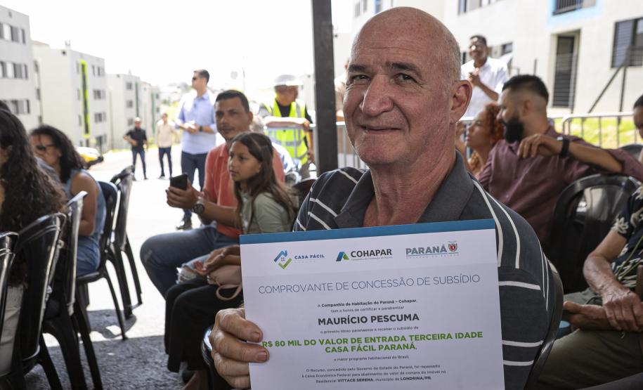 “Agora é meu”: idoso celebra 1ª casa própria com ajuda do Casa Fácil Paraná Terceira Idade