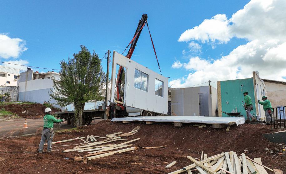 Cinco casas novas estão em construção em Rio Bonito do Iguaçu