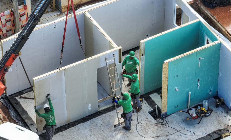 Cinco casas novas estão em construção em Rio Bonito do Iguaçu