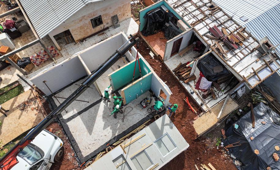 Cinco casas novas estão em construção em Rio Bonito do Iguaçu