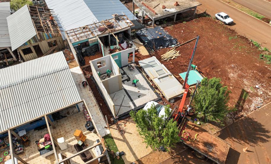 Cinco casas novas estão em construção em Rio Bonito do Iguaçu