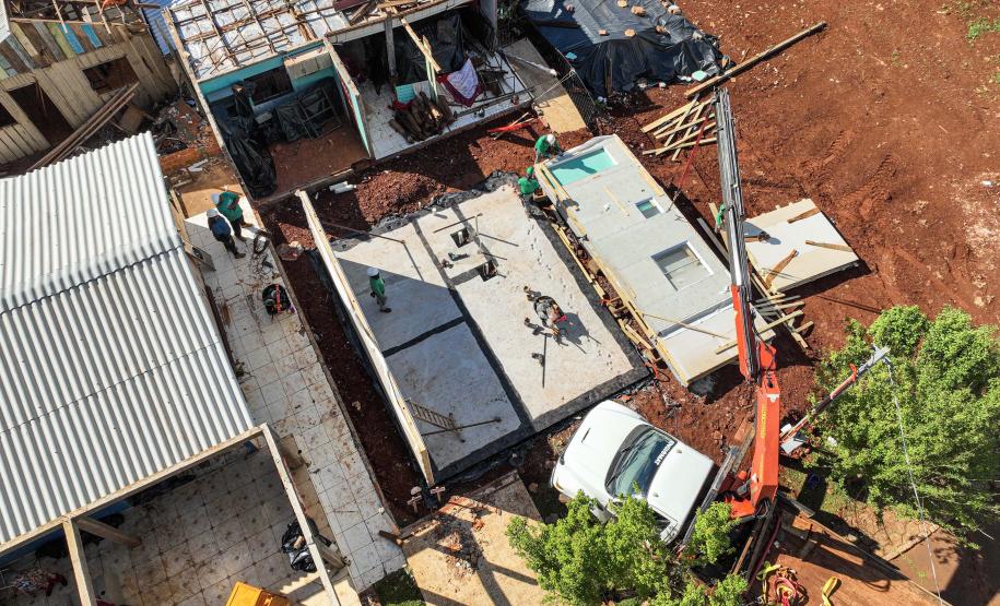Cinco casas novas estão em construção em Rio Bonito do Iguaçu