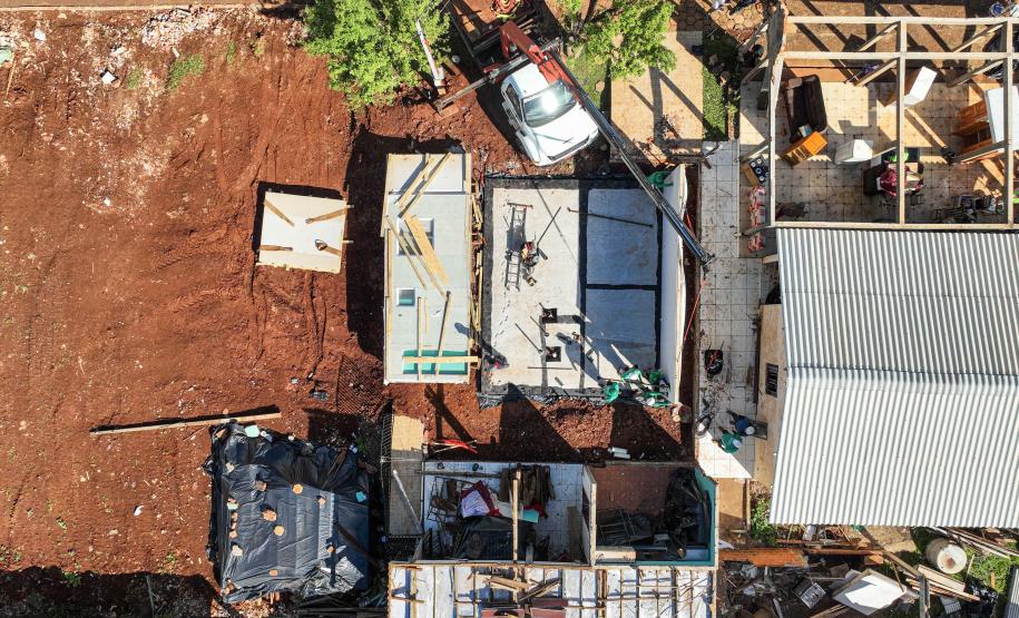 Cinco casas novas estão em construção em Rio Bonito do Iguaçu