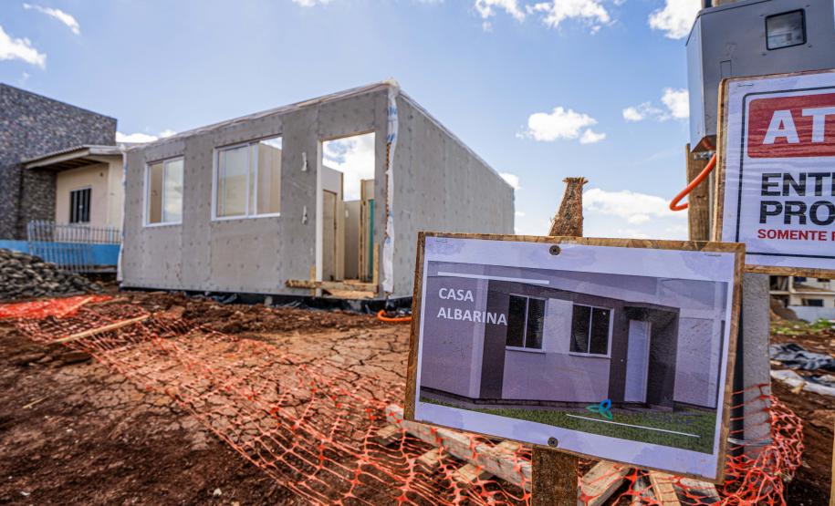 Cinco casas novas estão em construção em Rio Bonito do Iguaçu
