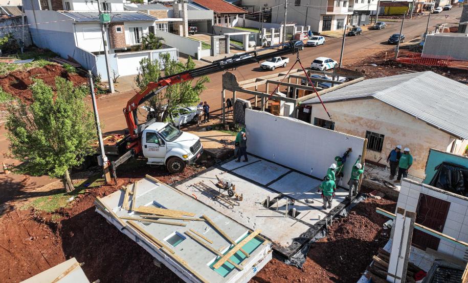 Cinco casas novas estão em construção em Rio Bonito do Iguaçu