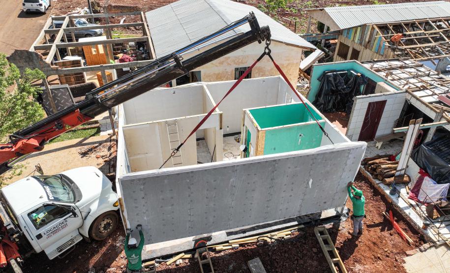 Cinco casas novas estão em construção em Rio Bonito do Iguaçu