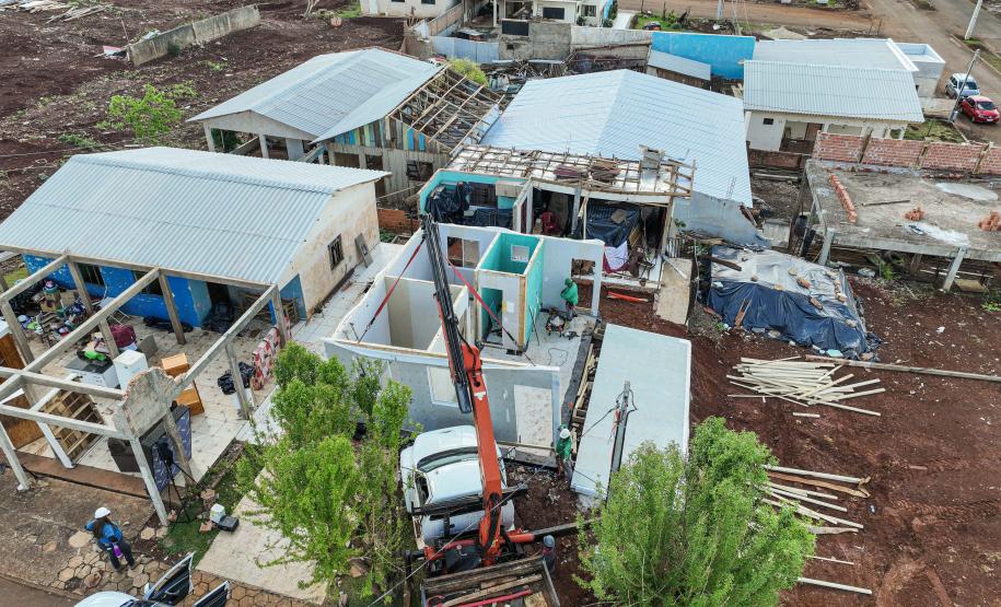 Cinco casas novas estão em construção em Rio Bonito do Iguaçu