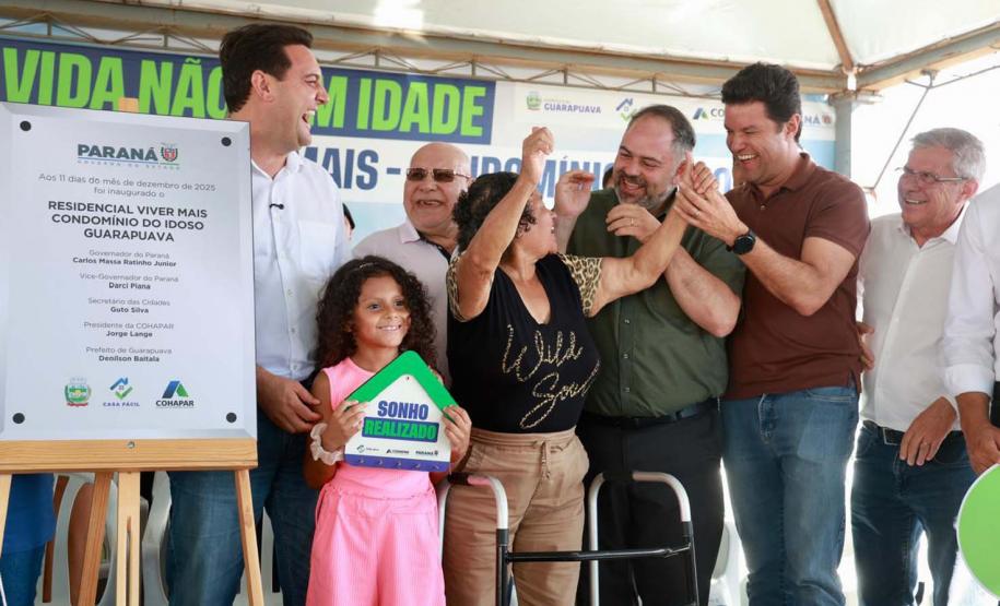 Governador inaugura o Condomínio do Idoso de Guarapuava, o 8° do Estado