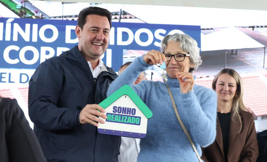 Estado inaugura 10º Condomínio do Idoso em São Miguel do Iguaçu, com 40 casas adaptadas
