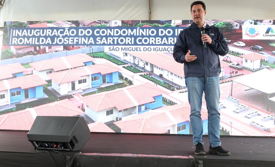 Estado inaugura 10º Condomínio do Idoso em São Miguel do Iguaçu, com 40 casas adaptadas