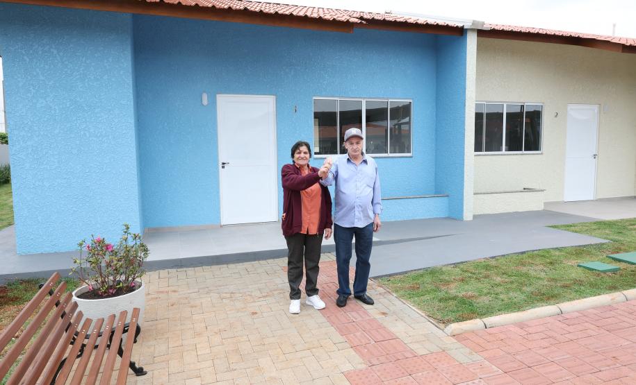 Estado inaugura 10º Condomínio do Idoso em São Miguel do Iguaçu, com 40 casas adaptadas
