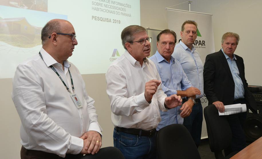 Gestores e técnicos das 12 regionais da Cohapar em todo o estado participaram nesta quarta-feira (27) de uma reunião para início do trabalho para atualização do Plano Estadual de Habitação de Interesse Social (PEHIS), cuja última revisão aconteceu em 2015