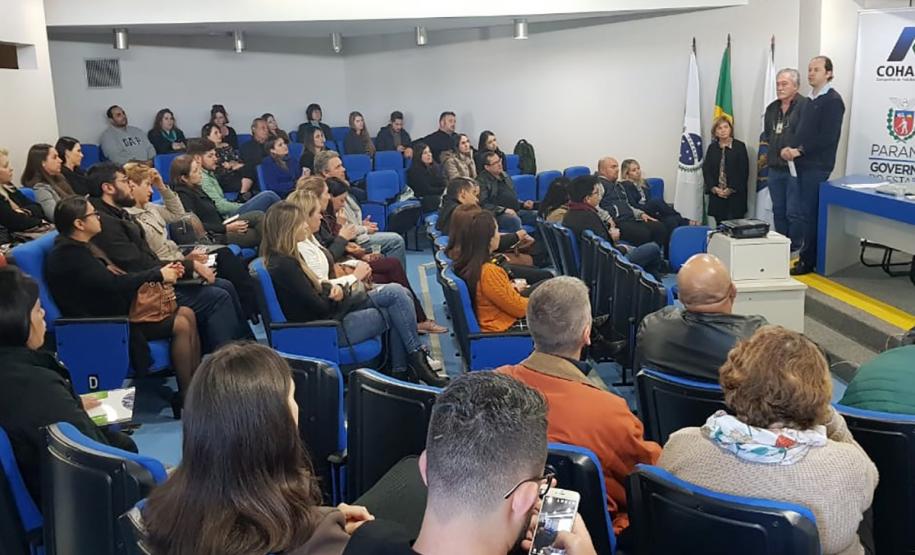 Cohapar conclui treinamentos sobre Sistema de Necessidades Habitacionais do Paraná Com a participação de representantes de 22 municípios dos Campos Gerais e região, a Cohapar concluiu nesta terça-feira (4) a série de capacitações sobre o Sistema de Necessidades Habitacionais do Paraná (SISPEHIS). Foram 12 capacitações realizadas por todo o estado desde abril com o objetivo de treinar técnicos de prefeituras na inserção e atualização dos dados sobre as demandas por moradia em seus municípios na ferramenta online e integrada criada pela companhia.