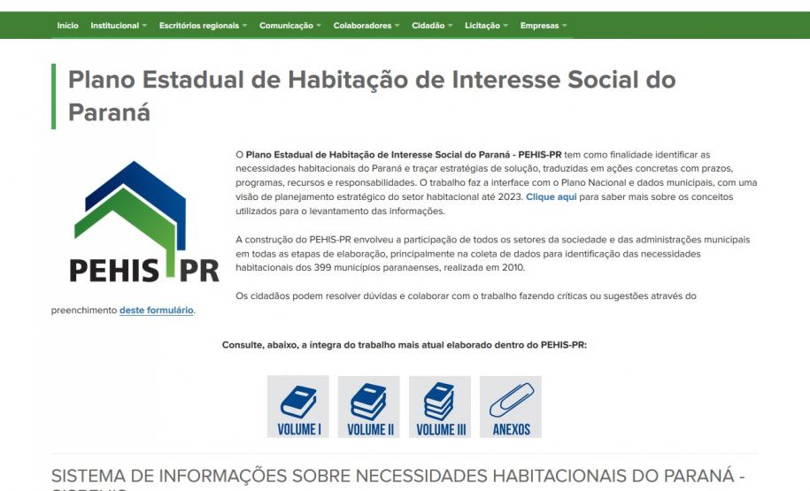Cohapar conclui treinamentos sobre Sistema de Necessidades Habitacionais do Paraná Com a participação de representantes de 22 municípios dos Campos Gerais e região, a Cohapar concluiu nesta terça-feira (4) a série de capacitações sobre o Sistema de Necessidades Habitacionais do Paraná (SISPEHIS). Foram 12 capacitações realizadas por todo o estado desde abril com o objetivo de treinar técnicos de prefeituras na inserção e atualização dos dados sobre as demandas por moradia em seus municípios na ferramenta online e integrada criada pela companhia.