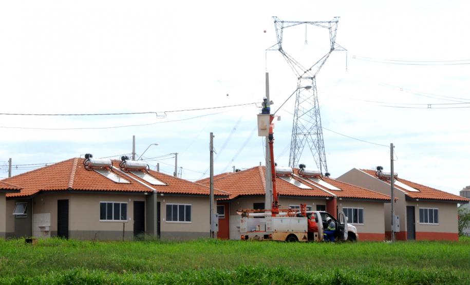 Representantes da Cohapar, Copel e Sanepar expuseram as vantagens do trabalho realizado de forma integrada entre os órgãos dentro dos projetos de construção de casas populares no Paraná em um painel do Fórum Nacional de Habitação de Interesse Social nesta quarta-feira (21).