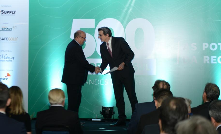 A Cohapar foi premiada nesta quinta-feira (7) como uma das maiores empresas do Paraná e do Sul do Brasil. A premiação foi dada pelo grupo Amanhã, que anualmente estabelece o ranking das 500 maiores empresas da região sul com base em indicadores econômicos como patrimônio, capital de giro e capacidade de endividamento.